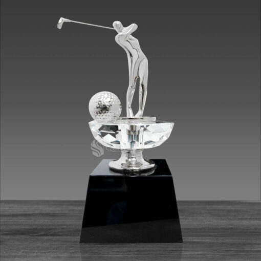 cúp golf thể thao cách điệu hình người