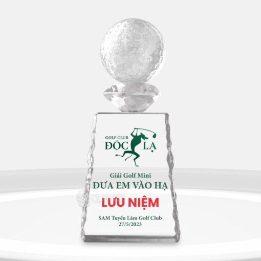 cúp pha lê giải golf