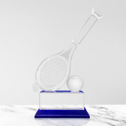 cúp tennis bằng pha lê