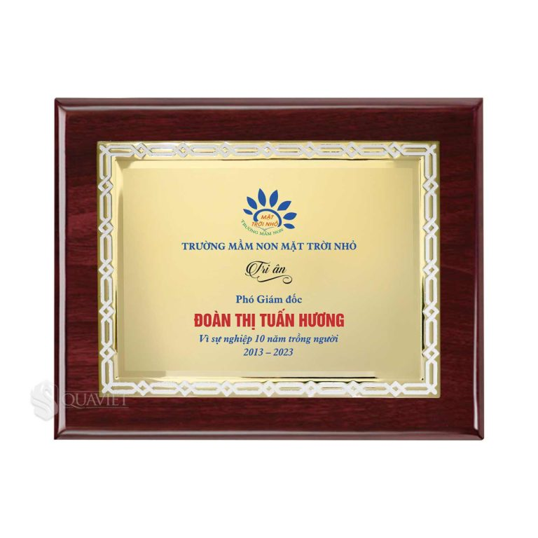 Mẫu bằng khen bằng gỗ in chìm