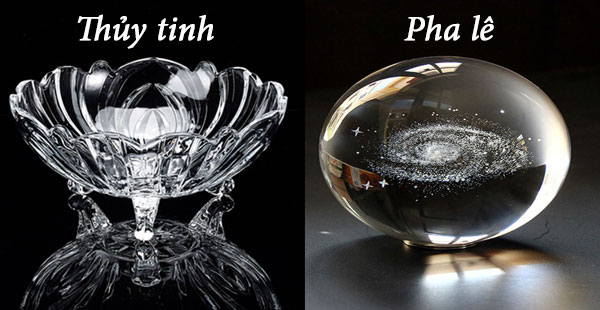 Pha lê khác gì so với thủy tinh?