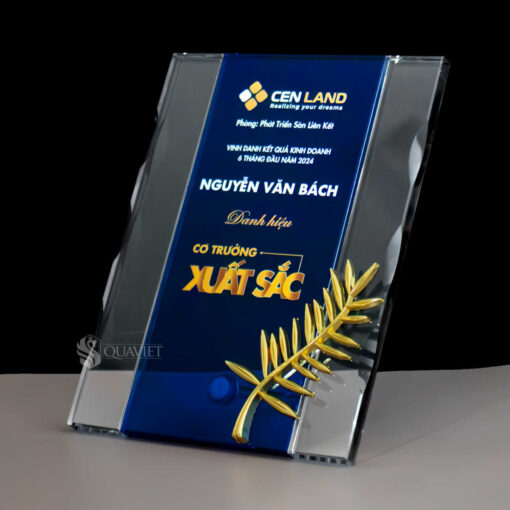 Kỷ niệm chương pha lê vinh danh cơ trưởng