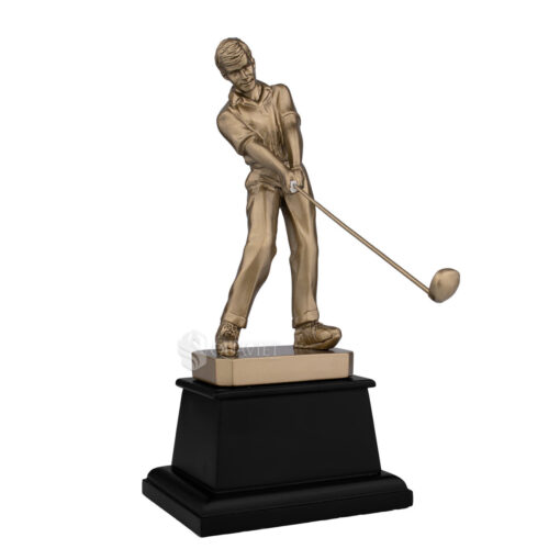 Cúp golf thể thao màu đồng nghệ thuật CGTT14