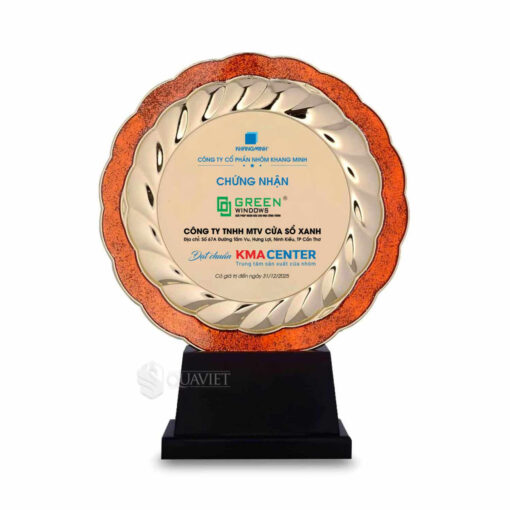 Bảng vinh danh cho đơn vị sản xuất BVD22