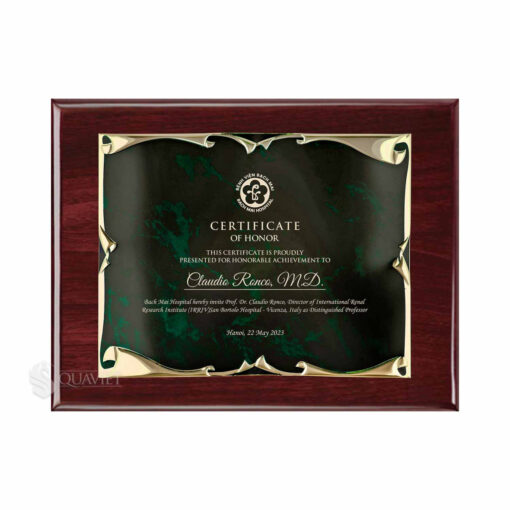 Bảng vinh danh cho giáo sư BVD23