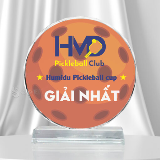 Biểu trưng vinh danh hình tròn Pickleball BTVD21